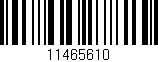 Código de barras (EAN, GTIN, SKU, ISBN): '11465610'