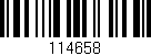 Código de barras (EAN, GTIN, SKU, ISBN): '114658'