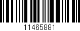 Código de barras (EAN, GTIN, SKU, ISBN): '11465881'