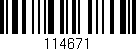 Código de barras (EAN, GTIN, SKU, ISBN): '114671'