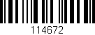 Código de barras (EAN, GTIN, SKU, ISBN): '114672'