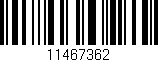 Código de barras (EAN, GTIN, SKU, ISBN): '11467362'