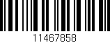 Código de barras (EAN, GTIN, SKU, ISBN): '11467858'