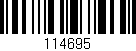 Código de barras (EAN, GTIN, SKU, ISBN): '114695'