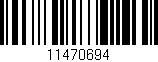 Código de barras (EAN, GTIN, SKU, ISBN): '11470694'