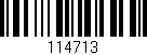 Código de barras (EAN, GTIN, SKU, ISBN): '114713'