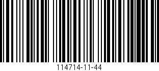 Código de barras (EAN, GTIN, SKU, ISBN): '114714-11-44'