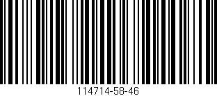Código de barras (EAN, GTIN, SKU, ISBN): '114714-58-46'