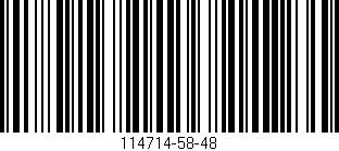 Código de barras (EAN, GTIN, SKU, ISBN): '114714-58-48'