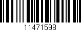 Código de barras (EAN, GTIN, SKU, ISBN): '11471598'