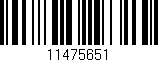 Código de barras (EAN, GTIN, SKU, ISBN): '11475651'