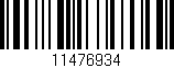 Código de barras (EAN, GTIN, SKU, ISBN): '11476934'
