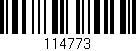 Código de barras (EAN, GTIN, SKU, ISBN): '114773'