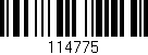 Código de barras (EAN, GTIN, SKU, ISBN): '114775'