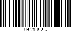 Código de barras (EAN, GTIN, SKU, ISBN): '114779_0_0_U'