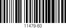Código de barras (EAN, GTIN, SKU, ISBN): '11479-60'