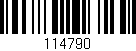 Código de barras (EAN, GTIN, SKU, ISBN): '114790'