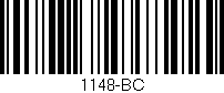 Código de barras (EAN, GTIN, SKU, ISBN): '1148-BC'