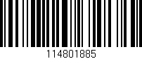 Código de barras (EAN, GTIN, SKU, ISBN): '114801885'