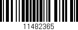 Código de barras (EAN, GTIN, SKU, ISBN): '11482365'