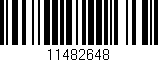 Código de barras (EAN, GTIN, SKU, ISBN): '11482648'