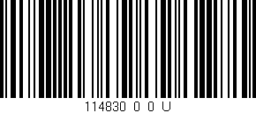 Código de barras (EAN, GTIN, SKU, ISBN): '114830_0_0_U'