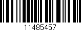 Código de barras (EAN, GTIN, SKU, ISBN): '11485457'
