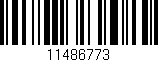 Código de barras (EAN, GTIN, SKU, ISBN): '11486773'