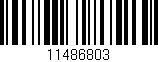 Código de barras (EAN, GTIN, SKU, ISBN): '11486803'