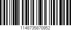 Código de barras (EAN, GTIN, SKU, ISBN): '1148735870952'