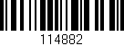 Código de barras (EAN, GTIN, SKU, ISBN): '114882'