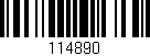 Código de barras (EAN, GTIN, SKU, ISBN): '114890'
