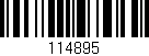 Código de barras (EAN, GTIN, SKU, ISBN): '114895'