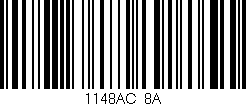 Código de barras (EAN, GTIN, SKU, ISBN): '1148AC/8A'