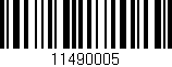 Código de barras (EAN, GTIN, SKU, ISBN): '11490005'