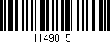 Código de barras (EAN, GTIN, SKU, ISBN): '11490151'