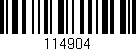 Código de barras (EAN, GTIN, SKU, ISBN): '114904'