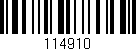 Código de barras (EAN, GTIN, SKU, ISBN): '114910'