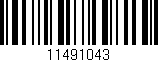 Código de barras (EAN, GTIN, SKU, ISBN): '11491043'