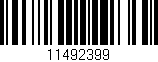 Código de barras (EAN, GTIN, SKU, ISBN): '11492399'