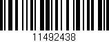 Código de barras (EAN, GTIN, SKU, ISBN): '11492438'