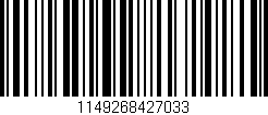 Código de barras (EAN, GTIN, SKU, ISBN): '1149268427033'