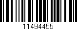 Código de barras (EAN, GTIN, SKU, ISBN): '11494455'