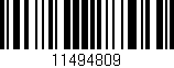 Código de barras (EAN, GTIN, SKU, ISBN): '11494809'