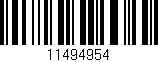 Código de barras (EAN, GTIN, SKU, ISBN): '11494954'