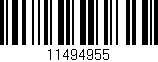 Código de barras (EAN, GTIN, SKU, ISBN): '11494955'
