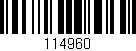 Código de barras (EAN, GTIN, SKU, ISBN): '114960'