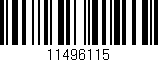 Código de barras (EAN, GTIN, SKU, ISBN): '11496115'