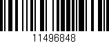 Código de barras (EAN, GTIN, SKU, ISBN): '11496848'