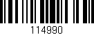 Código de barras (EAN, GTIN, SKU, ISBN): '114990'